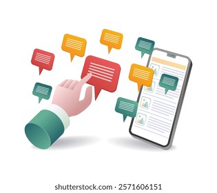 Smartphone technology social media communication