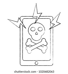 smartphone technology virus attack alert danger