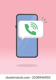 Smartphone Tocando Notificação por Push Chat