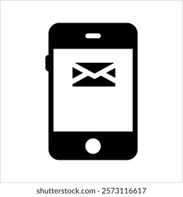 Smartphone template icon set. Message window. Using the phone. Vector in white background. 
