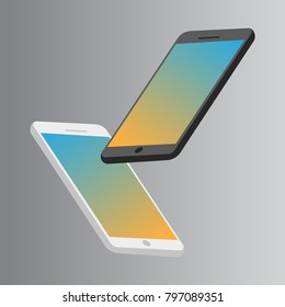 smartphone template mockup