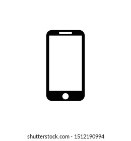  smartphone template with white button