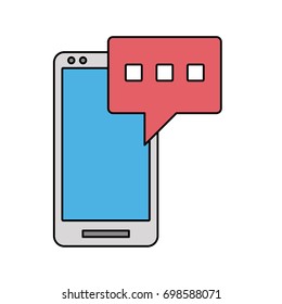 smartphone texting icon image 