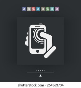 Smartphone touchscreen icon