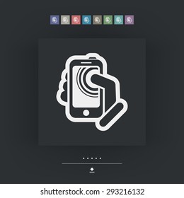 Smartphone touchscreen icon