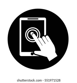 Smartphone touchscreen icon