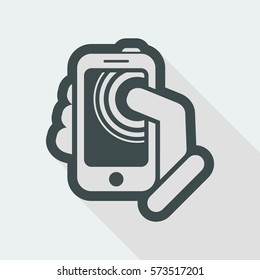 Smartphone touchscreen icon