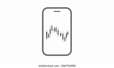 Icono de intercambio de Smartphone. Ilustración plana editable por vector aislado