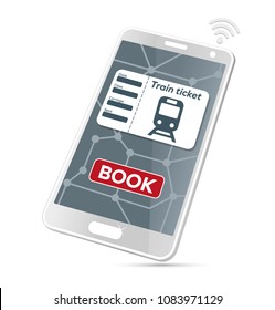 Smartphone train ticket order