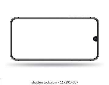 Smartphone transparent screen mockup for easy place demo apps on screen.