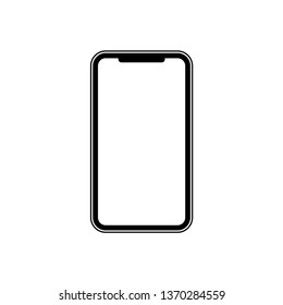 Smartphone with Transparent Screen. Smartphone vector icon