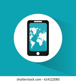 smartphone travel application map