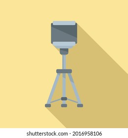 Smartphone Tripod Icon Flat Vector. Mobile Camera Stand. Phone Tripod