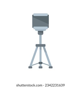 Smartphone tripod icon flat vector. Mobile camera stand. Phone tripod isolated