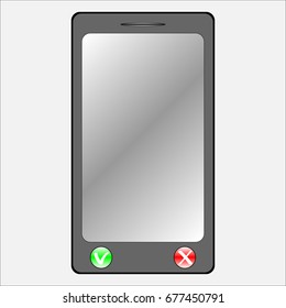 Smartphone with two buttons