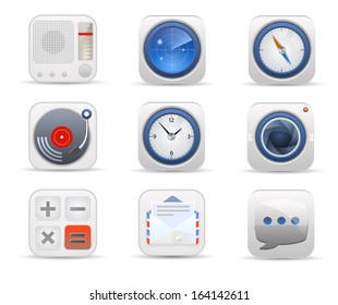 Smartphone UI Applications Icons 