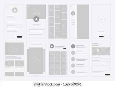 Smartphone UI UX Flowchart scheme