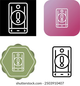Smartphone Unique Vector Icon Illustration