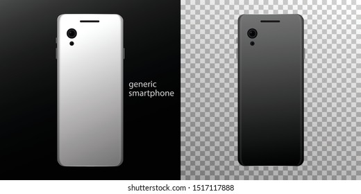 Smartphone is a universal mobile gadget. Vector realistic image.
