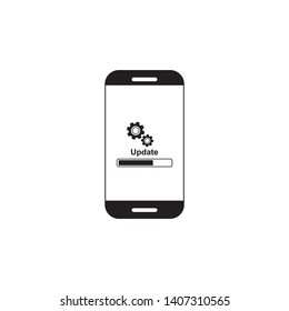 smartphone update process with gearbox progress design