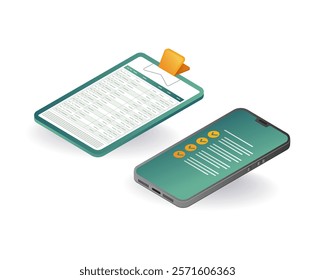 Smartphone upgrade checklist test illustration