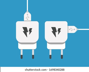Adaptador de cargador USB Smartphone con cable USB Micro (enchufe y conector para PC y dispositivos móviles)