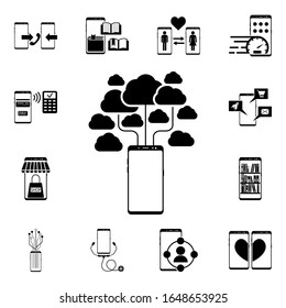 Smartphone, user, connection icon. Mobile concept icons universal set for web and mobile