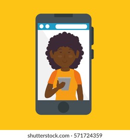 smartphone with user icon