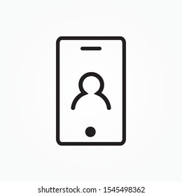 smartphone user sign icon design