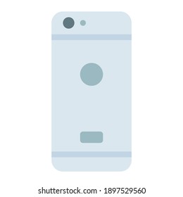smartphone using soft color and flat style