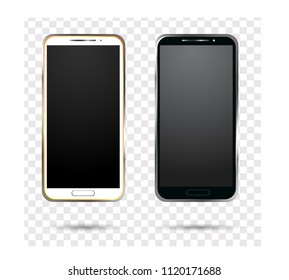 smartphone, vector 3D illustration, on transparent background