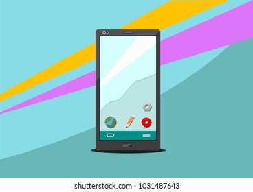 Smartphone vector applications multimedia
