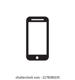 Smartphone vector with blank white screen isolated on white background. eps 10