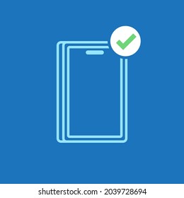 Smartphone vector. Business symbol vector.