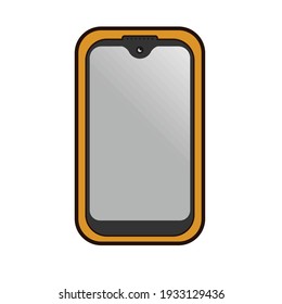 Smartphone vector with clean line and simple