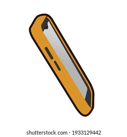 Smartphone vector with clean line and simple