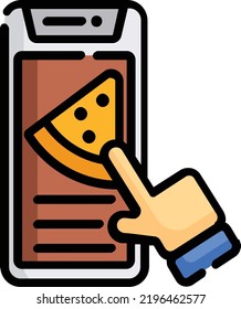 smartphone vector concept on white background. isolated illustration icon