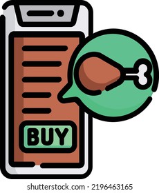 concepto de vector de smartphone sobre fondo blanco. icono de ilustración aislada