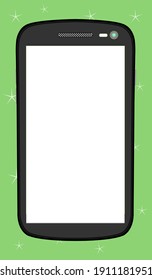 Vector de Smartphone para espacio de copia (texto, masaje, palabra, anuncios, anuncio y otros)
