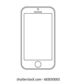 Smartphone vector eps10. icon smartphone mobile phone style sign.