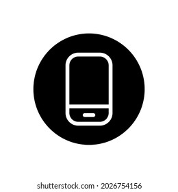 Smartphone Vektorsymbol . gefüllter Rundkreis