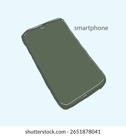 smartphone vector hand drawn eps10