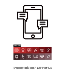 Smartphone vector icon