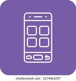 Smartphone-Vektorsymbol. Kann für Druck-, Mobil- und Web-Anwendungen verwendet werden.
