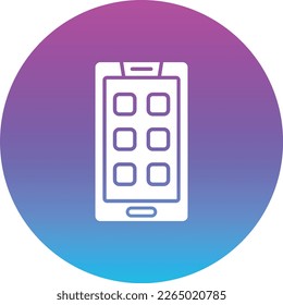 Smartphone vector icon. Can be used for printing, mobile and web applications.