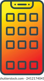 Icono vector Smartphone. Se puede usar para imprimir, móviles y aplicaciones web.