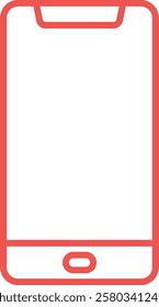 Smartphone vector icon. Can be used for printing, mobile and web applications.