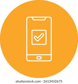 Smartphone vector icon. Can be used for printing, mobile and web applications.