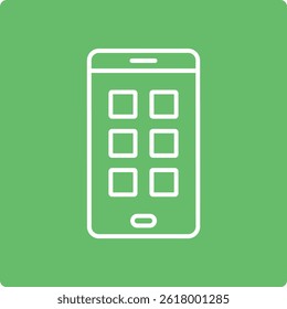 Smartphone vector icon. Can be used for printing, mobile and web applications.