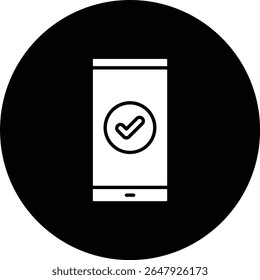 Smartphone vector icon. Can be used for printing, mobile and web applications.